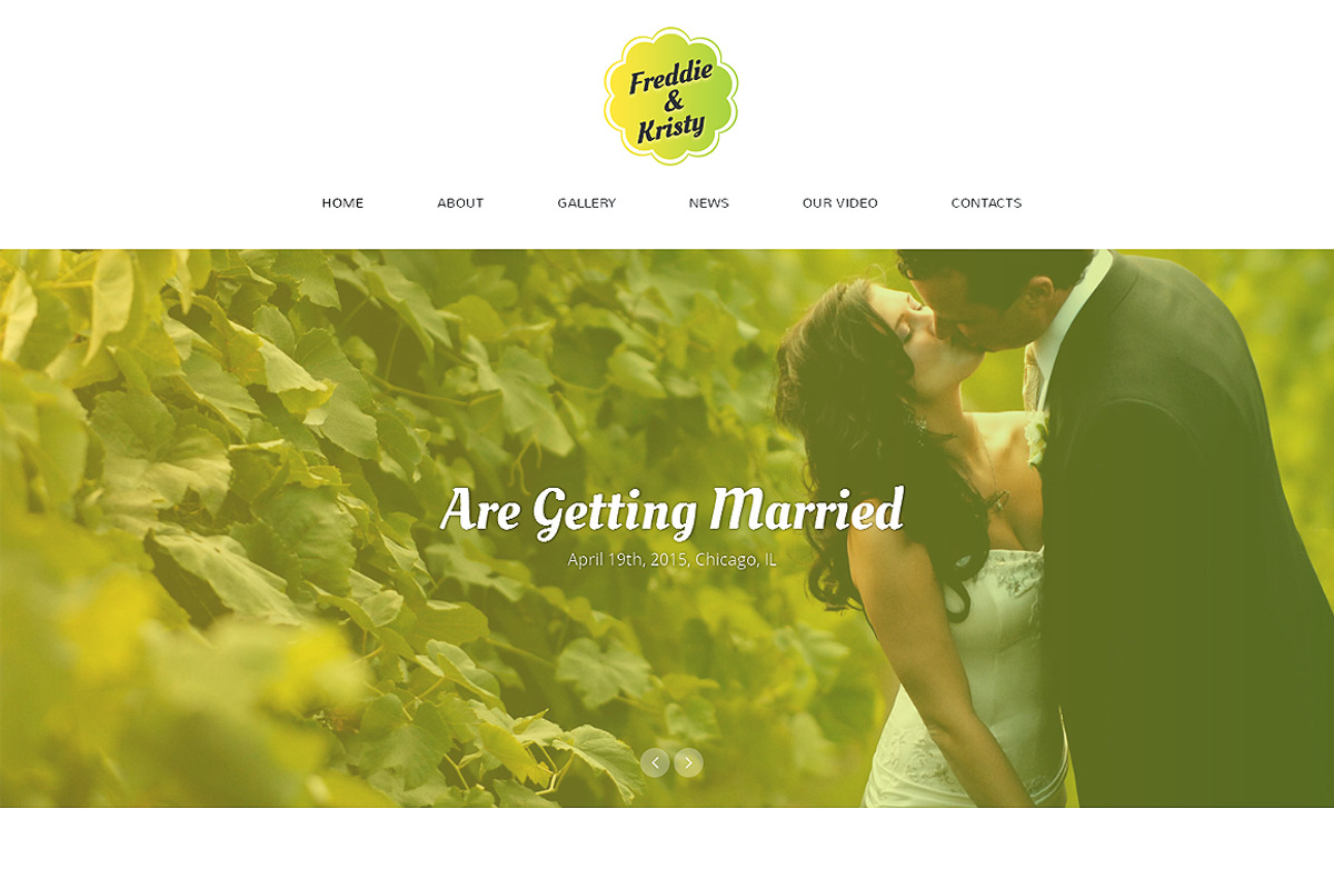 Freddie And Kristy One Page Theme, a Landing Page Template by IceTemplates (Photo 1 of 3)