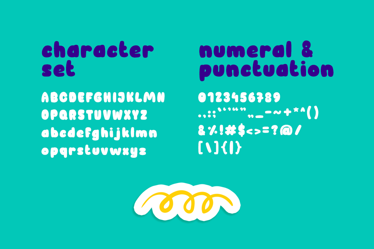 Patch Note - Chubby Kids Font, a Sans Serif Font by Modestype Studio (Photo 2 of 10)