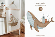 Sea Voyage. Kids graphic collection, an Animal Illustration by polikarpovaart (Thumbnail 2 of 9)
