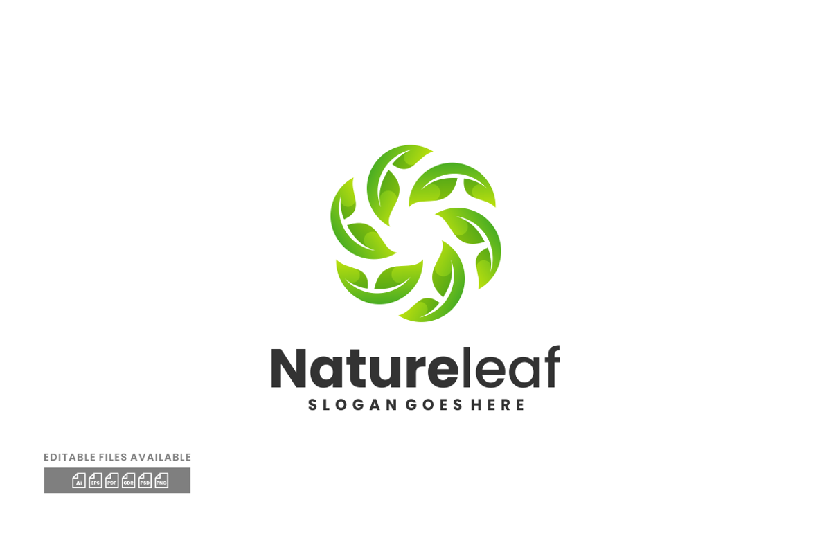 Leaf Gradient Colorful Logo, a Branding & Logo Template by ivan_artnivora