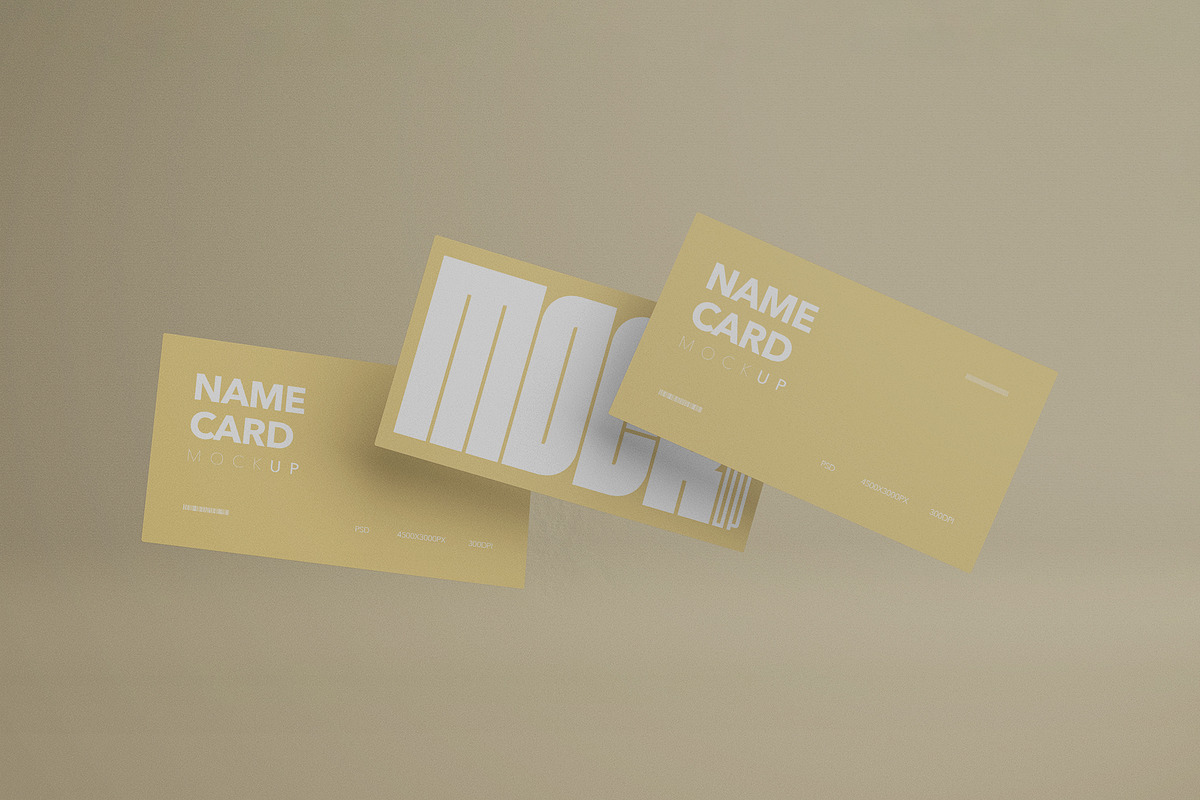 Business Card Mockup, an Advertising Mockup by Milka