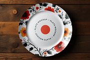 Ceramic Plate Mockup, a Merchandise Mockup by dpi (Thumbnail 5 of 10)