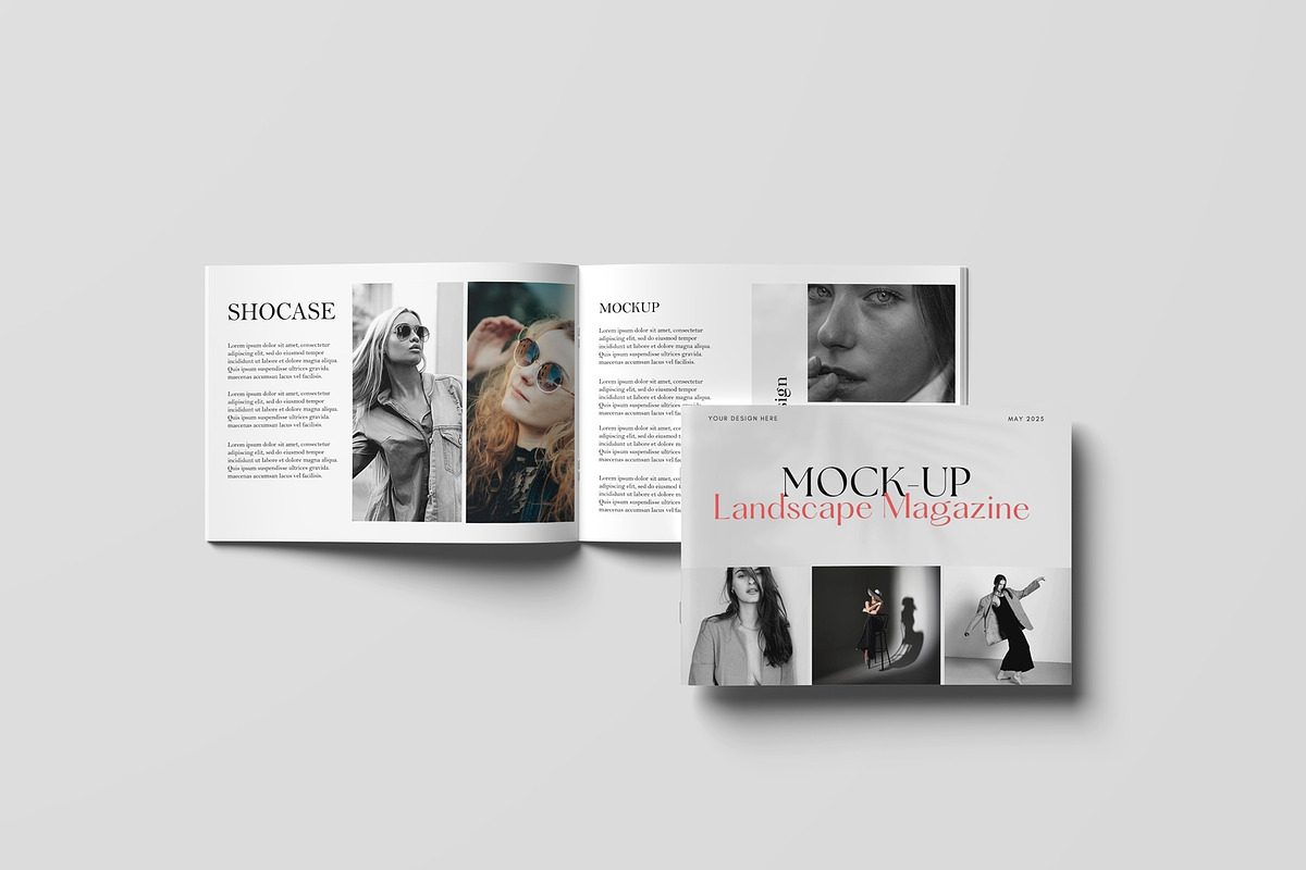 A4 Landscape Magazine Mockup, a Books & Magazine Mockup by Lxadesign (Photo 13 of 14)