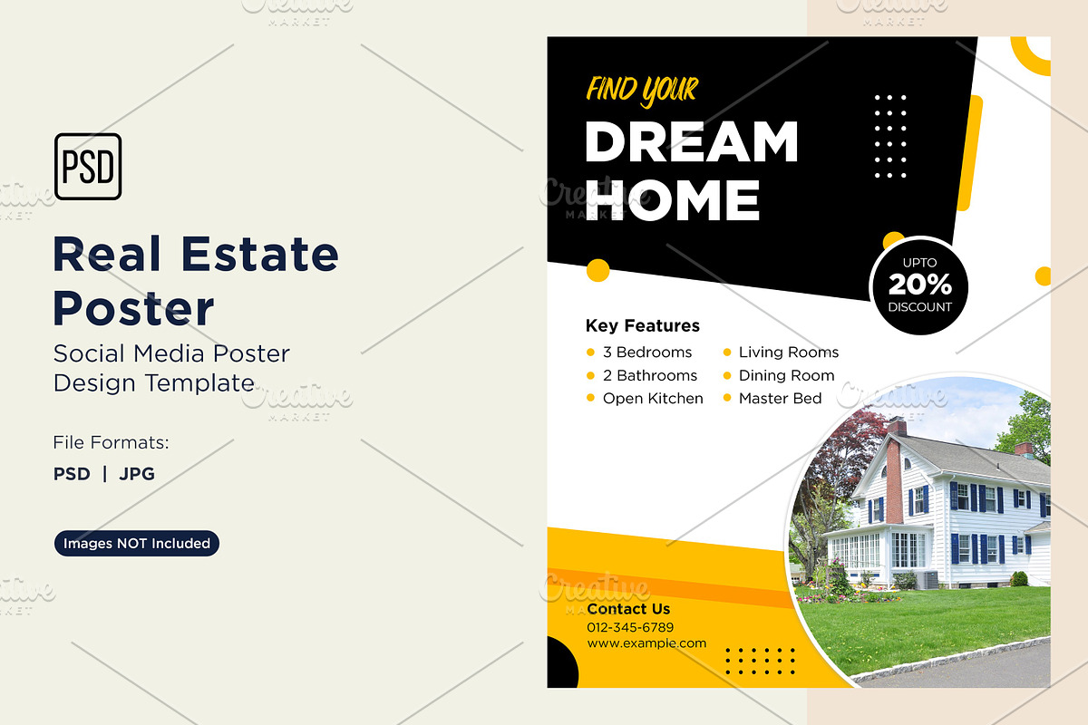 Real Estate Social Media Poster 62, a Social Media Template by shahsoft (Photo 1 of 2)