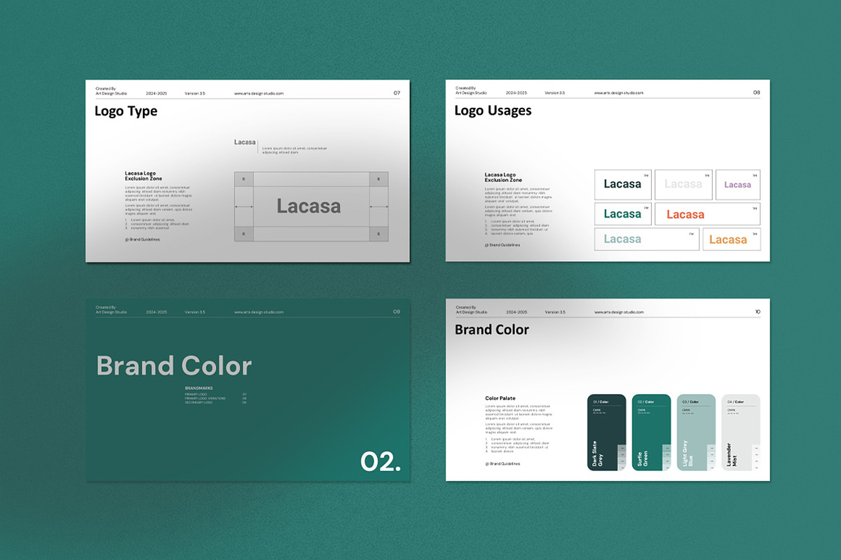 Brand Guidelines Presentation, a Presentation Template by Dream-Lab (Photo 4 of 10)