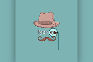 Vector Hipster Style Logo