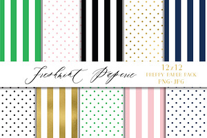 Preppy Digital Paper Pack