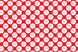 Vector Valentine Heart & XO Patterns