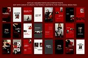 CANVA Bold Red Insta Posts & Stories, a Social Media Template by thebusinessoutfit (Thumbnail 28 of 28)