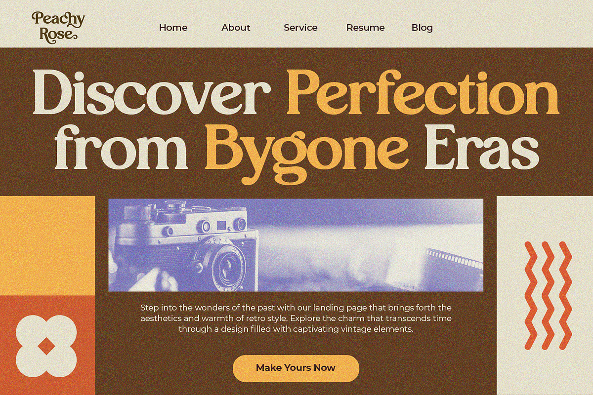 Peachy Rose - Bold Vintage Serif, a Serif Font by Pixesia Studio (Photo 5 of 11)