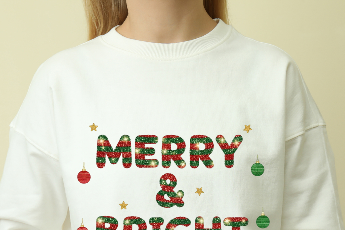 Crochet Christmas Text Png Bundle, an Object Graphic by Digi_Design_World (Photo 2 of 7)