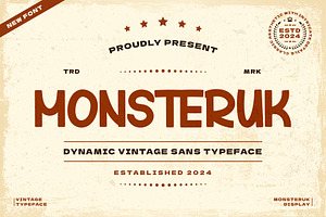 Monsteruk Display Font