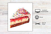 Watercolor Sweet Christmas Clipart, an Illustration by Canvas Craft (Thumbnail 8 of 8)