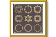 Vintage Big Set of Round Vector, a Decorative Illustration by FineArtStudio (Thumbnail 2 of 3)