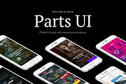 Parts UI pack for mobile (UI kit), an UI Kit Template by Samoylov (Thumbnail 1 of 6)
