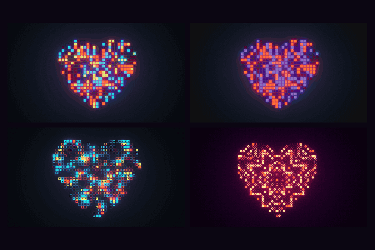 Heart Glow - 12 4K Loops, a Background Graphic by Photocreo Michal Bednarek (Photo 6 of 7)
