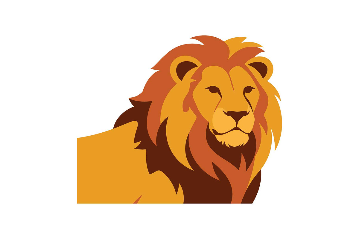 Majestic Lion Vector Illustration, an Object Graphic by yasushie (Photo 12 of 16)