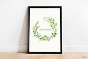 Greenery Watercolor Collection, a Decorative Illustration by Liliia Polos Illustration (Thumbnail 2 of 10)