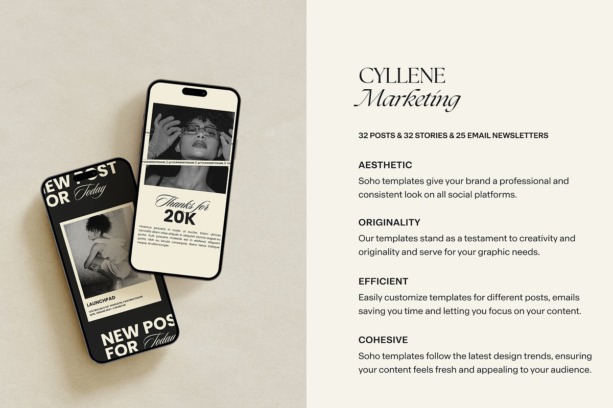 Cyllene | Canva Marketing Bundle, a Marketing Template by Lavinia Visuals (Photo 2 of 10)