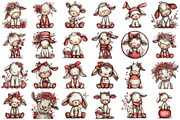 Whimsical Easter Goat Clipart, an Illustration by designcity5 (Thumbnail 2 of 5)