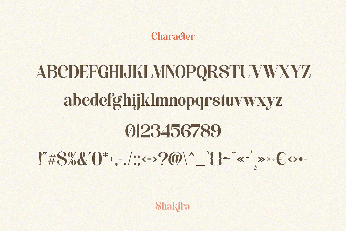 Shakira Beauty Serif, a Serif Font by Violet Natural (Photo 12 of 13)