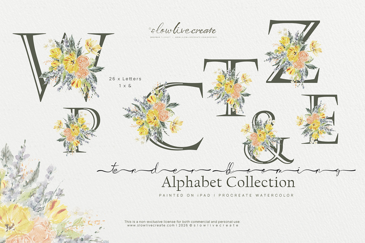 Bloom | Wedding Watercolor Florals, an Invitation Template by slowlivecreate (Photo 6 of 7)