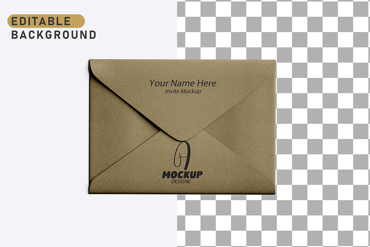 Envelope Mockup with Insert Card, an Advertising Mockup by pixelmock (Photo 5 of 22)