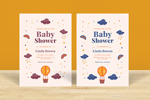 Baby Shower Invitation, an Invitation Template by graphicook