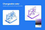 75 Cybersecurity Isometric Icons, a Duotone Icon by Prosymbols (Thumbnail 4 of 12)