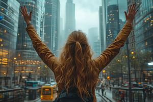City explorer celebrates the vibrant, a Photo by Tanuart