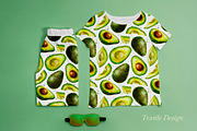 Avocado Watercolor Collection., a Decorative Illustration by VetaDesign (Thumbnail 6 of 8)