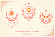 Midsummer Sun God & Goddess Symbols, a Seasonal Illustration by Christine Krahl (Thumbnail 7 of 11)