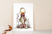 Whimsical Spring Goose Clipart, an Illustration by Libby Wishes (Thumbnail 3 of 7)