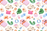 Cute baby items set + backgounds, an Object Illustration by PaperTrident (Thumbnail 6 of 6)