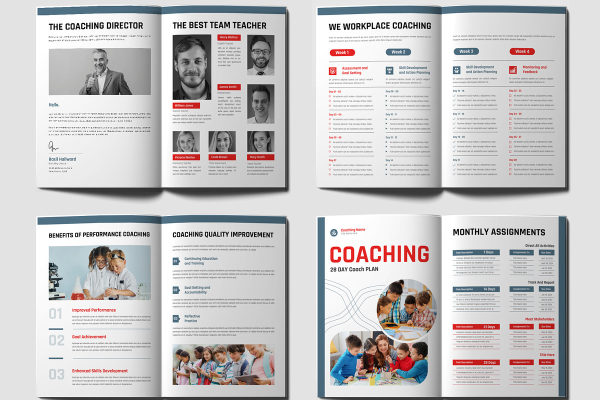 Coaching 28 Day Coach Plan Template, a Brochure Template by MightyDesign (Photo 2 of 6)