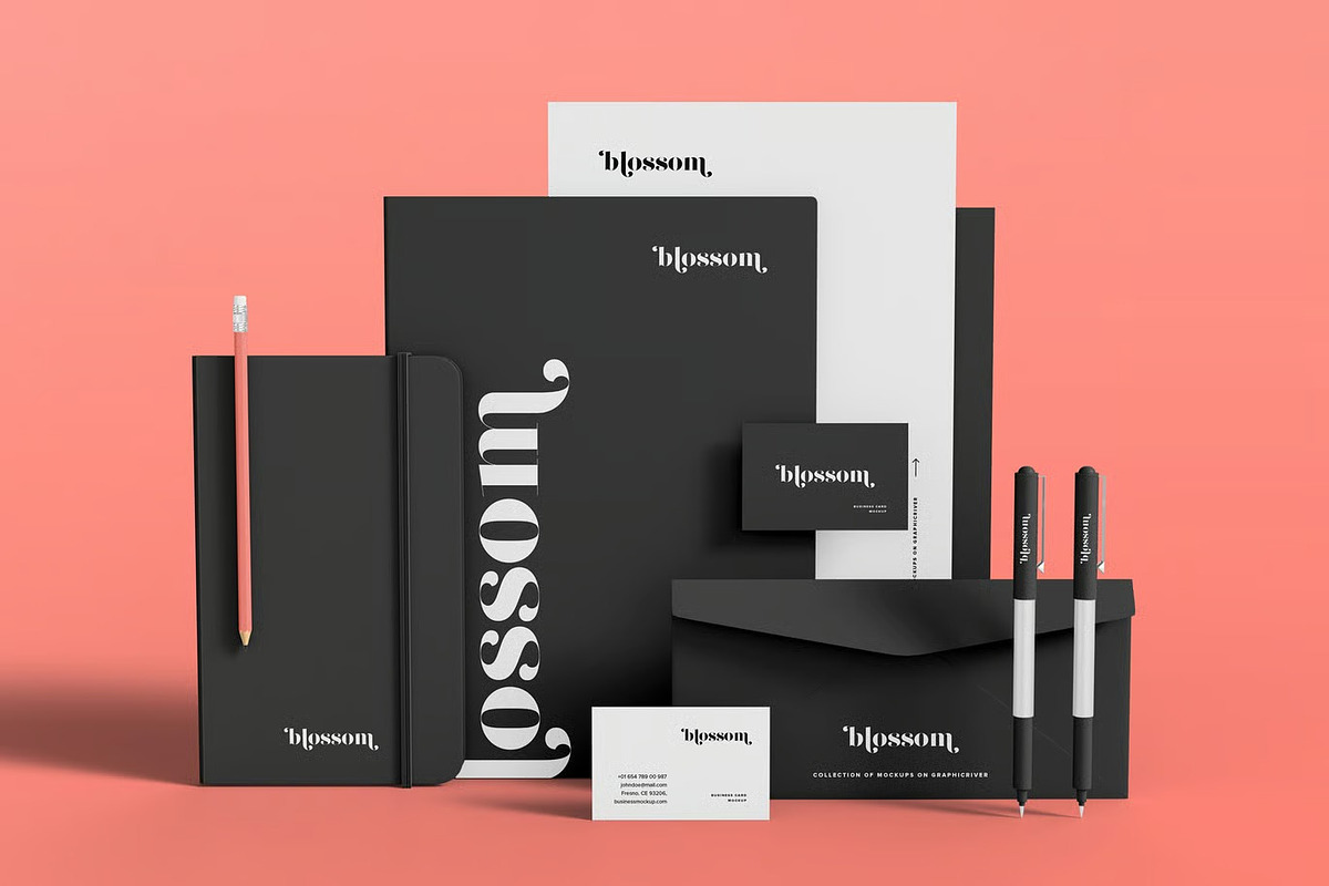 Stationary Branding Mock-up, an Advertising Mockup by zippypixelstudio (Photo 2 of 10)