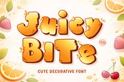 Juicy Bite – Cute Decorative Font, a Symbol Font by AnningArts (Thumbnail 1 of 5)