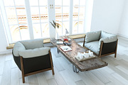 Yak armchairs set, a Furniture 3D Model by inDahouze (Thumbnail 1 of 10)