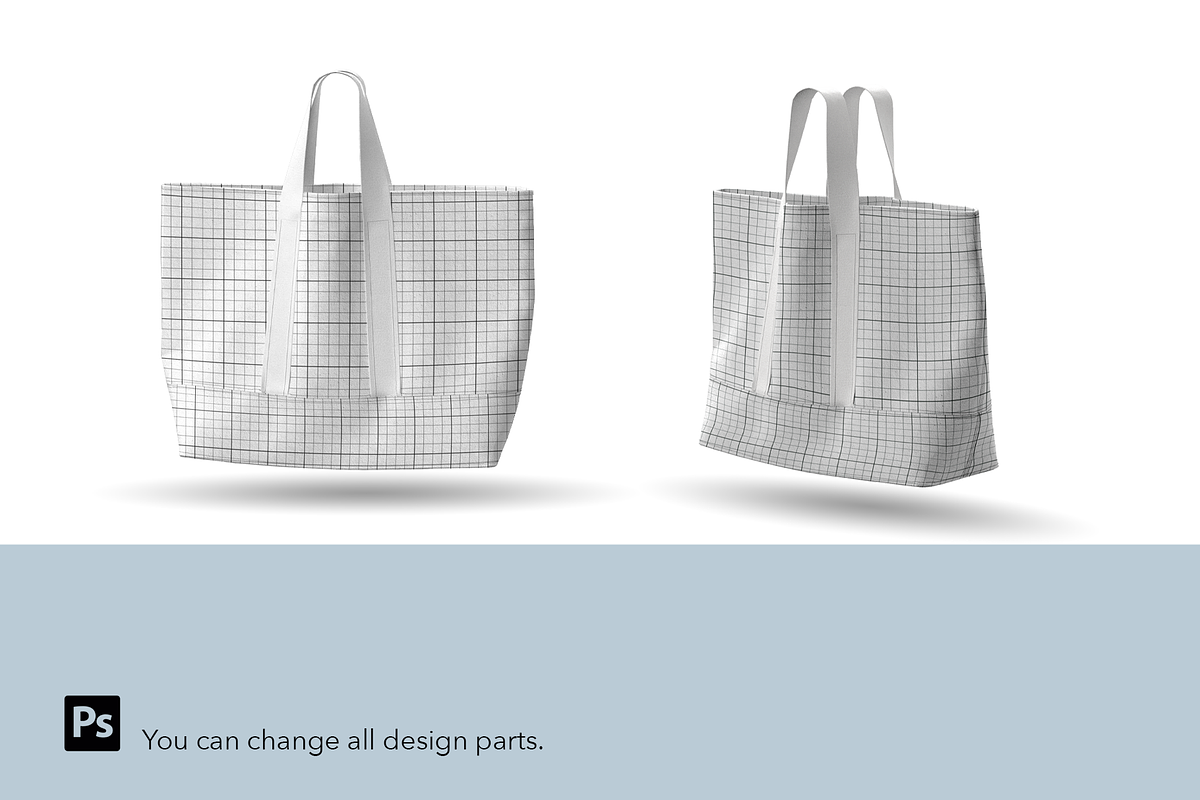 Shopper Canvas Bag Mockup Set., a Product Mockup by Irena Matiash shop (Photo 5 of 6)