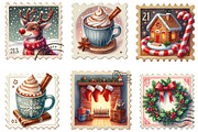 Christmas Postage Stamp Png, an Illustration by Designking (Thumbnail 3 of 4)