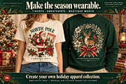 Vintage Christmas Collage Creator, an Object Graphic by Designertale (Thumbnail 6 of 10)