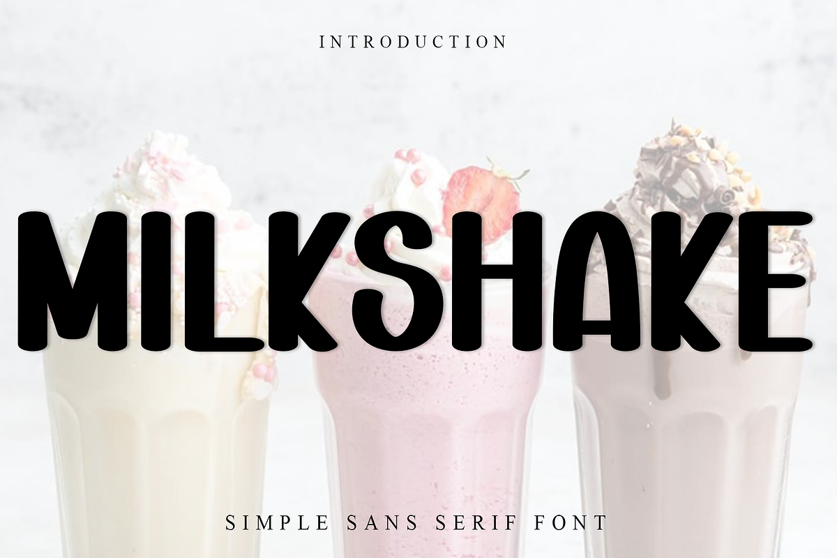 Milkshake, a Script Font by InermediaSTUDIO (Photo 1 of 7)