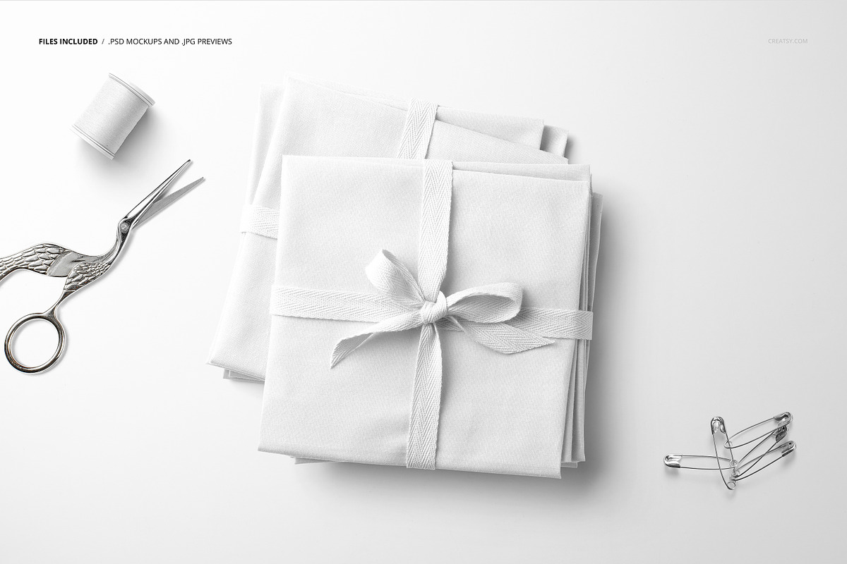 Fabric Stack Mockup 04/FF v.6, a Product Mockup by creatsy5 (Photo 2 of 7)