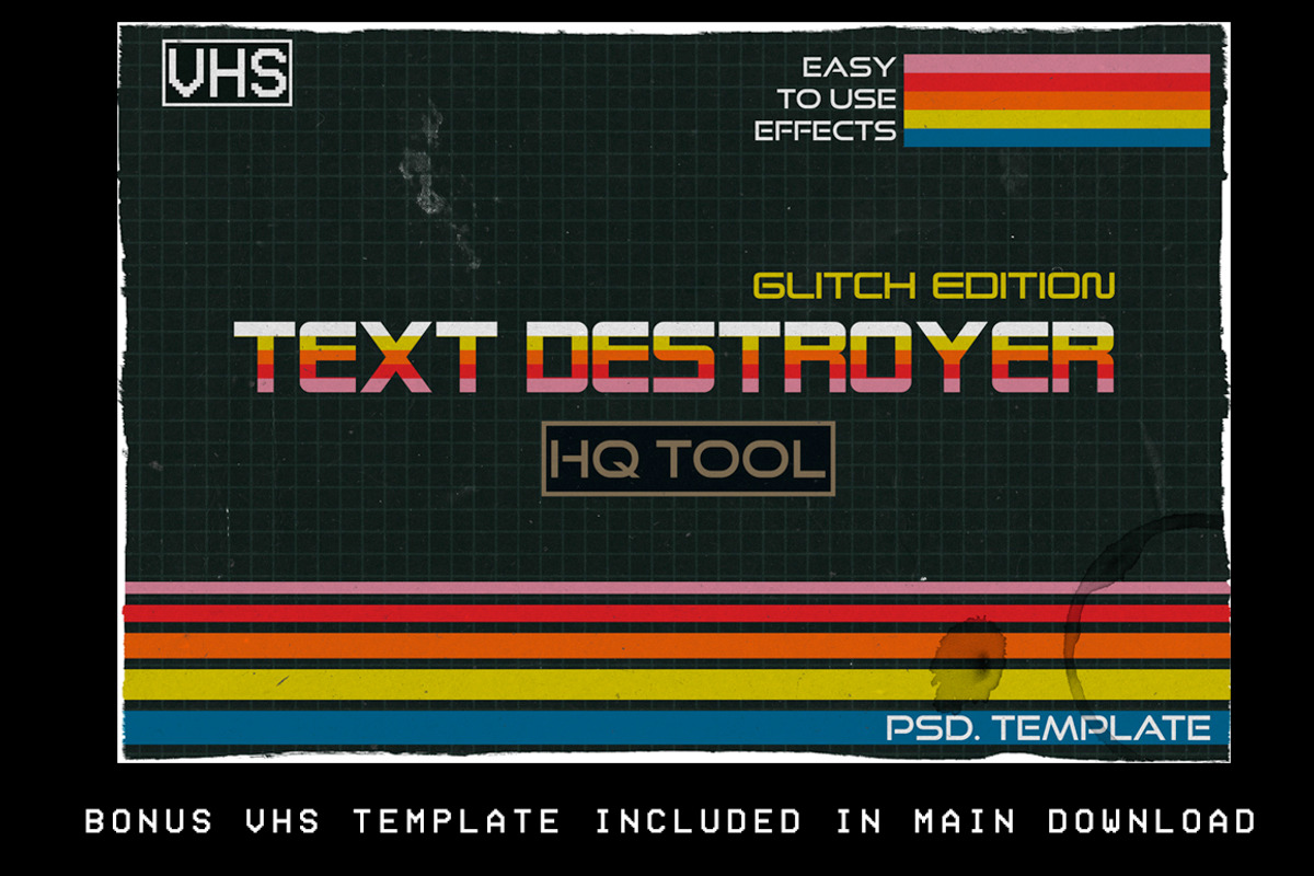 Text Destroyer: Glitch Edition, a Layer Style Add-On by Gromov Design (Photo 7 of 7)