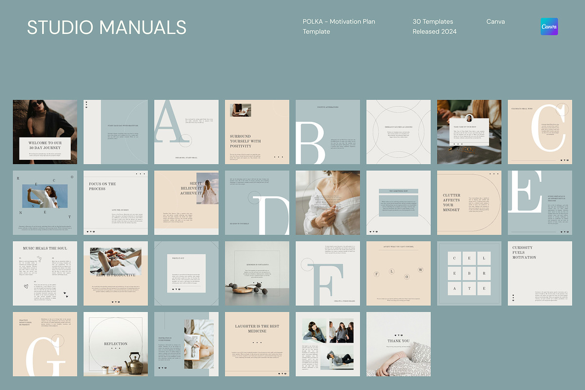 POLKA – Motivation Plan Template, a Social Media Template by Studio Manuals (Photo 8 of 8)