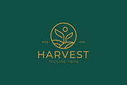 Harvest Logo Farm Field Agriculture, a Branding & Logo Template by Signatoro (Thumbnail 1 of 3)
