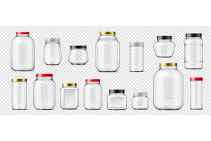 Realistic empty glass jars, a Food Illustration by Buch&Bee