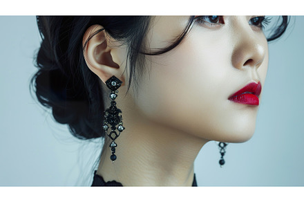 Elegant Young Asian Woman Showcasing, a Beauty & Fashion Photo by Lermont51