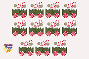 Christmas Elf Train Alphabet Clipart, a Seasonal Illustration by animatizmagix (Thumbnail 4 of 4)