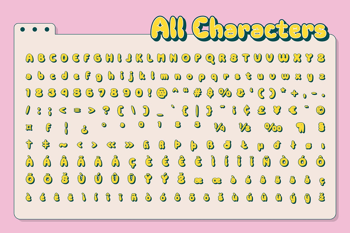 Chalen 3D, a Sans Serif Font by Craft Supply Co. (Photo 8 of 8)